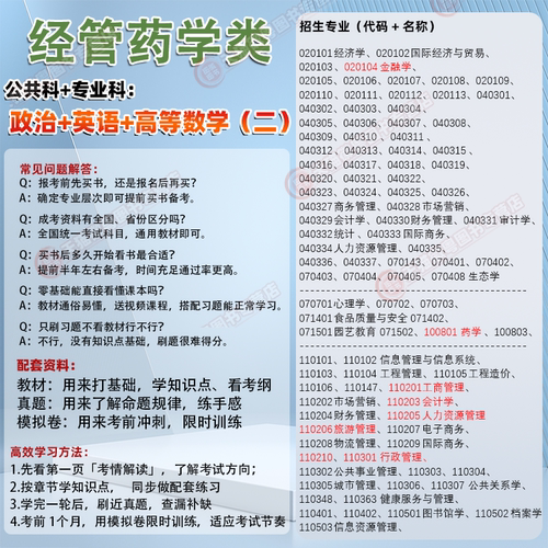 天一 2026年 成人高考专升本教材 动物医学 药学 中医学 中药学 农学兽医 医学综合民法教育理论艺术概论历年真题试卷成考复习资料 - 图1