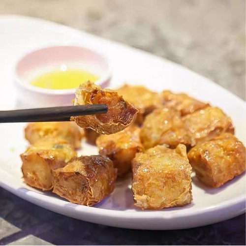 潮汕特产小吃马蹄粿肉潮汕特产炸果肉五香香酥果肉腐皮卷钱葱卷 - 图3