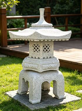 花岗岩石灯笼庭院石灯