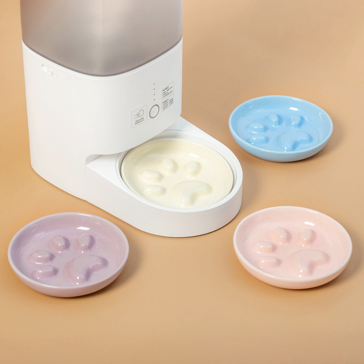 Mia pet适用自出粮器陶瓷宠物碗猫狗碗慢食碗粮盘可爱多款式碗,淘宝优惠券,粉丝福利购,淘宝优惠卷