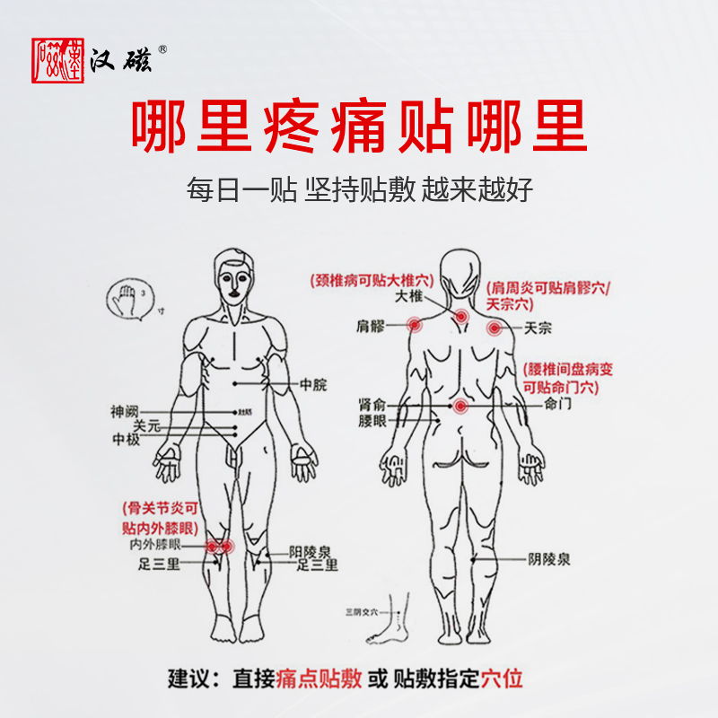 汉磁灸热贴强效型肩周炎腰肌劳损颈椎病腰椎间盘病变风湿贴腰痛贴 - 图1