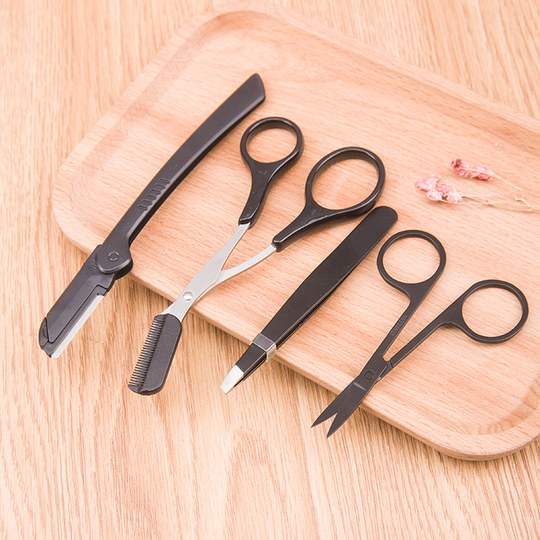 Beginners' new gloves suits for men and women's artifacts for eyebrow trimming knife