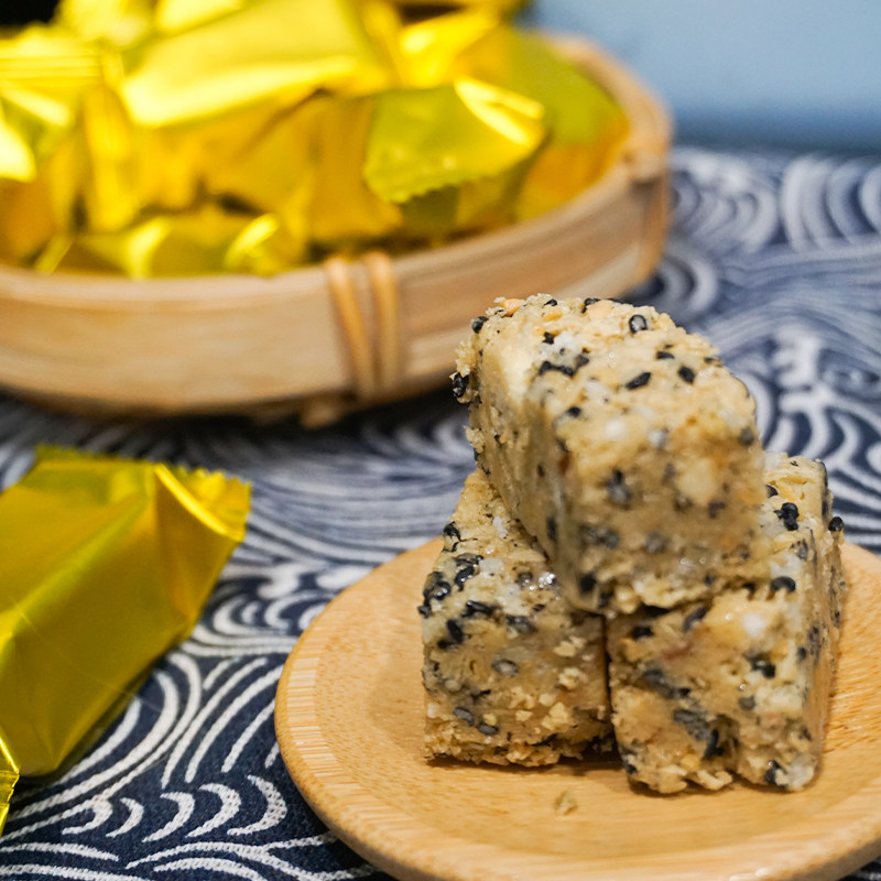 四川特产虹运当头狗屎糖308g黑芝麻酥布袋装传统糖果休闲零食小吃,淘宝优惠券,粉丝福利购,淘宝优惠卷