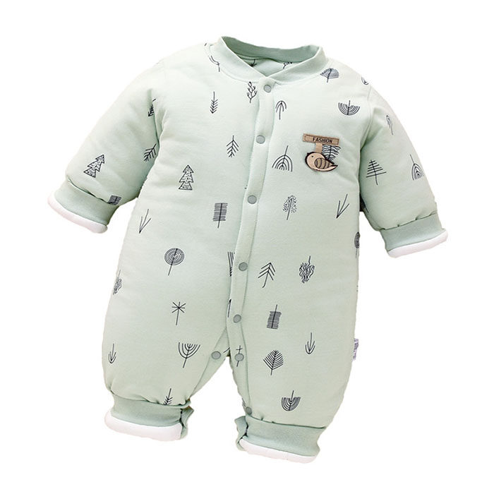 婴儿连体衣秋冬装夹棉加棉纯棉宝宝外出服新生儿衣服保暖初生外套,淘宝优惠券,粉丝福利购,淘宝优惠卷