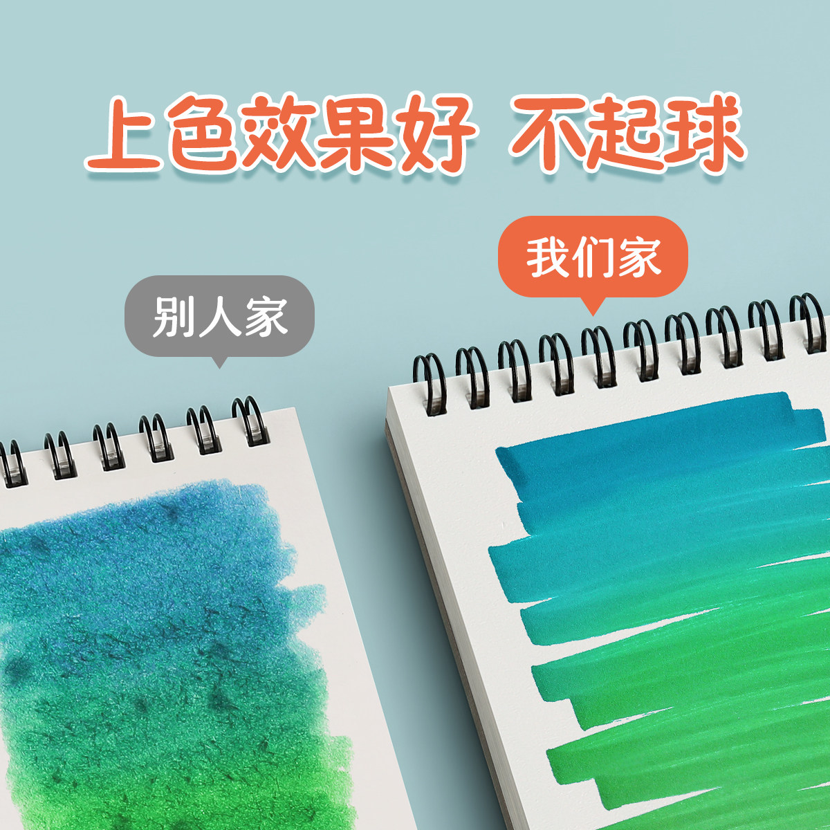 儿童空白画画本幼儿园专用a4图画本加厚不透色纸小学生美术画纸绘画本子画图本素描簿马克笔线圈画册一年级