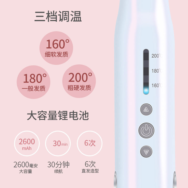 康夫旗舰店康夫电卷发棒自动两用蓬松直发烫发器懒人刘海神器迷小型大卷夹板2