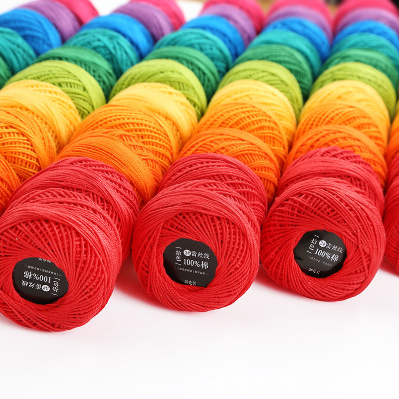 拾色3号蕾丝线wayuu手工编织包包diy钩针夏棉细毛线团,淘宝优惠券,粉丝福利购,淘宝优惠卷