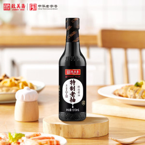 致美斋特制老抽黄豆酱油中华老字号炒菜红烧烹饪调味品510mL