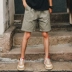 Thỏ Xiansen Harajuku quần lửng mỏng nam Yu Wenle mùa hè thương hiệu đường phố dụng cụ năm quần retro Nhật Bản - Quần short quần áo thể thao Quần short