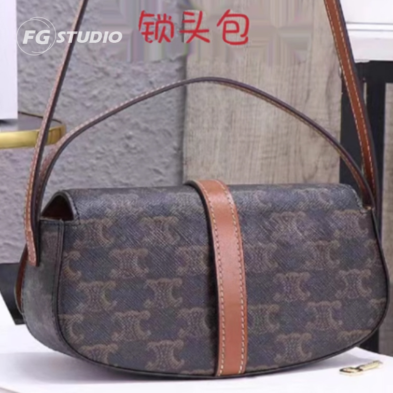 FG.STUDIO/B bag19垃圾袋流浪菱格金球方胖子斜挎cf单肩包-图3