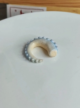 八爪鱼戒指石塑粘土diy手工戒指章鱼足创意设计食指戒小众饰品