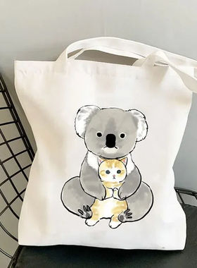 犇Cat Handbag Women's Shoulder Bag Outdoor Casual Canvas Bag