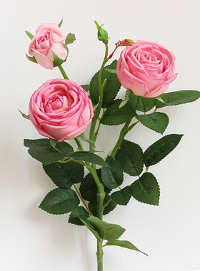手感保湿玫瑰仿真花绢花客厅餐桌