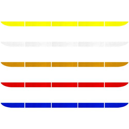 汽车反光贴后备箱车尾灯条贴纸车身划痕遮挡装饰夜间夜光警示 - 图3