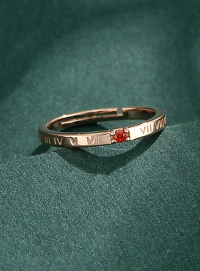 男女925纯银日韩玫瑰金戒指