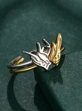 BAQA情侣纯银动漫不过敏