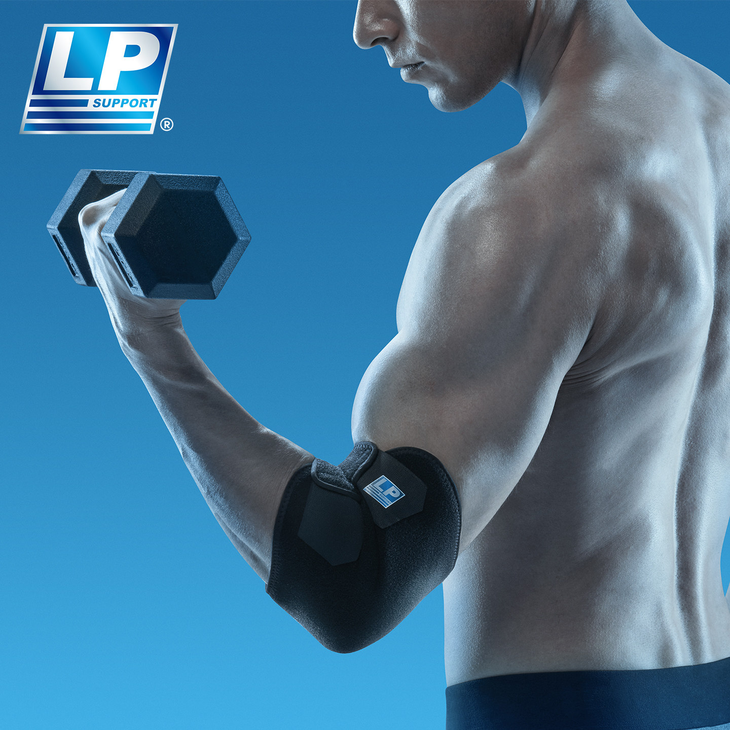 LP 759CN 透气分段可调式保暖肘部护具 健身网篮排羽毛球运动护肘,淘宝优惠券,粉丝福利购,淘宝优惠卷