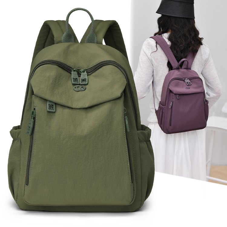 Waterproof Oxford cloth backpack Korean style casual large capacity women's fashion lightweight nylon sports shopping backpack for women
