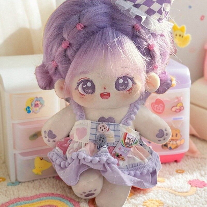 棉花娃娃正版女玩偶送娃衣无属性20cm厘米公仔小女孩毛绒玩具礼物,淘宝优惠券,粉丝福利购,淘宝优惠卷