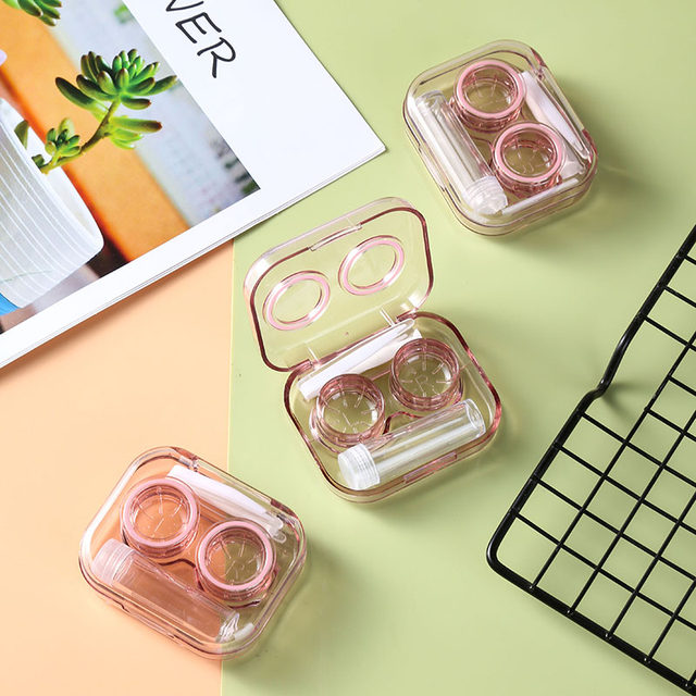 Contact lens box contact lens box cute ins girl heart