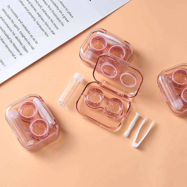 Contact lens box contact lens box cute ins girl heart