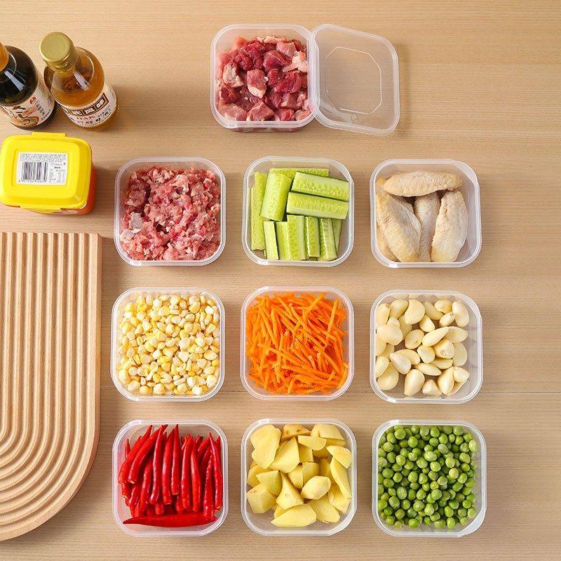 冰箱冻肉分格盒子冷冻收纳盒食品级专用保鲜盒厨房食物收纳分装盒,淘宝优惠券,粉丝福利购,淘宝优惠卷