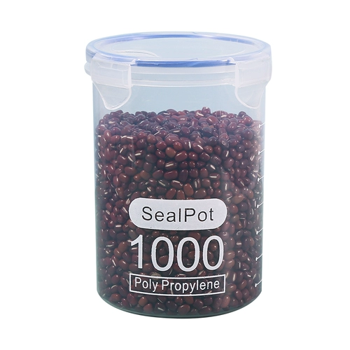 Прозрачный пластиковый уплотнительный резервуар для молока порошковый бак круглый ремень, покрытый пищевой банок, кухонная зерно