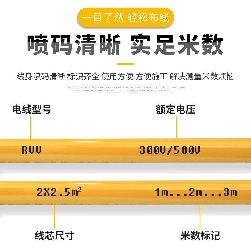 防冻防水电源线国标2.5 4 1.5平方二芯电线电缆线护套线家用软线