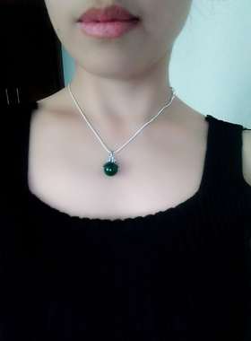 菠菜绿证书七夕情人节礼物女吊坠