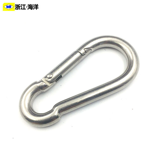 304 stainless steel spring buckle 316 carabiner quick hanging buckle