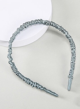 100%桑蚕丝搭配头饰洗澡发箍简约女生发饰真丝发箍