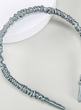 100%桑蚕丝搭配头饰洗澡发箍简约女生发饰真丝发箍女发带头箍头饰