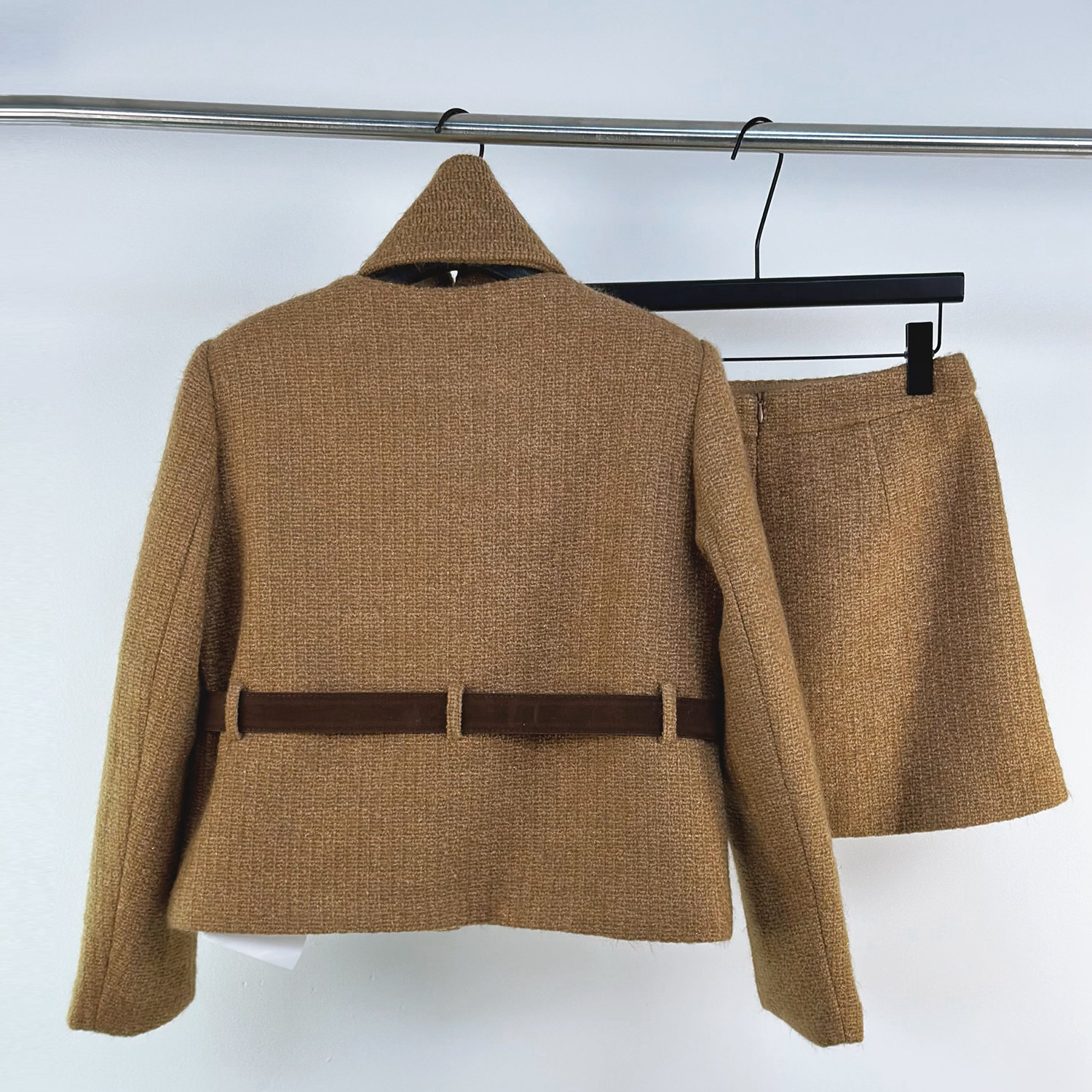 小香风羽绒套装女冬小个子围巾围脖毛呢外套搭配显瘦半身裙两件套,淘宝优惠券,粉丝福利购,淘宝优惠卷