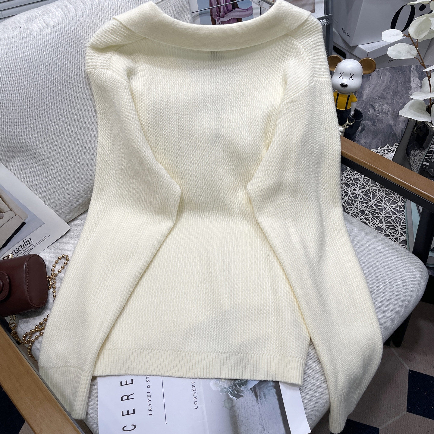 胡子叔大码女装秋季新款巨好看穿搭v领针织衫胖mm韩系漂亮小上衣,淘宝优惠券,粉丝福利购,淘宝优惠卷