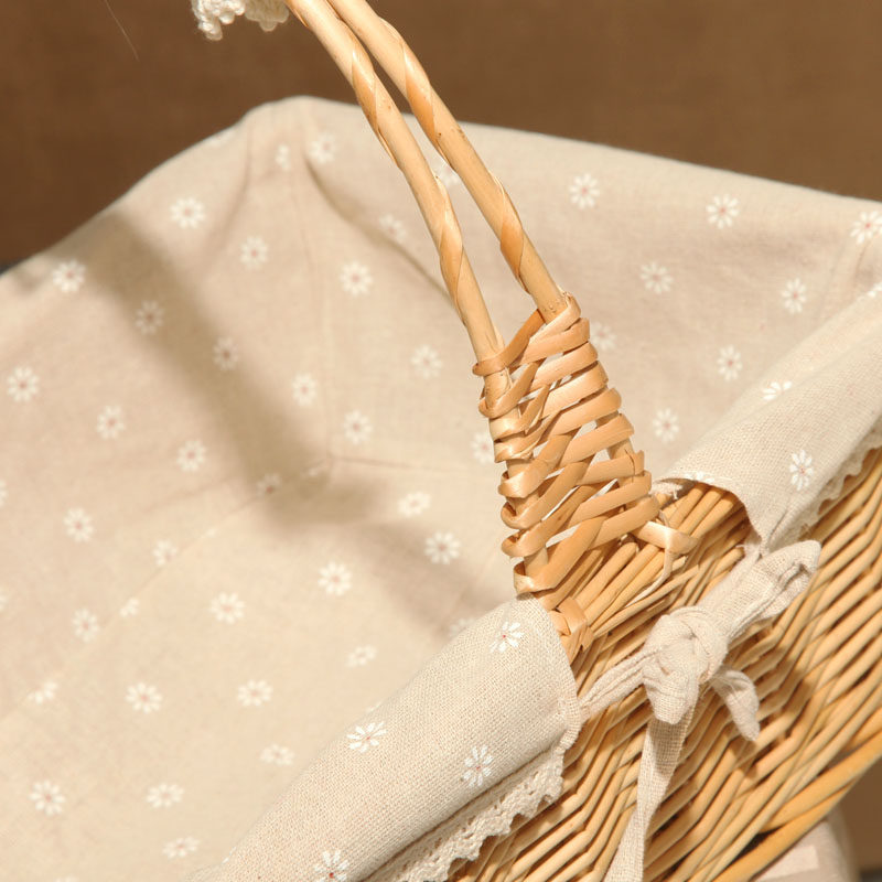 藤编野餐篮柳编收纳筐花篮收纳篮子柳编杂物收纳筐购物篮收纳筐,淘宝优惠券,粉丝福利购,淘宝优惠卷