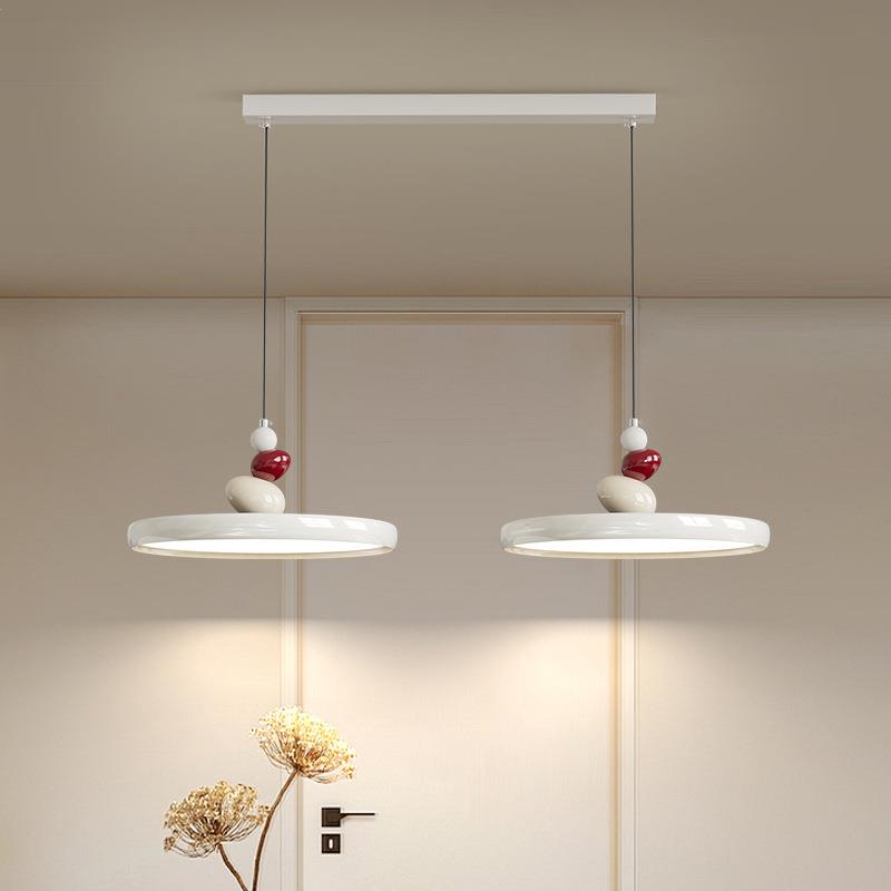 餐厅吊灯现代简约创意摇臂可移位餐桌吧台灯全光谱护眼双头饭厅灯 - 图0