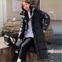Long style black gold male and female identical to high-end knee super-thick down jacket for women 2023 High sense long style Quality Jacket