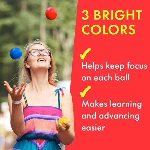 63MM纯色系90g专业杂耍球小丑手抛球Juggling Balls - 图3