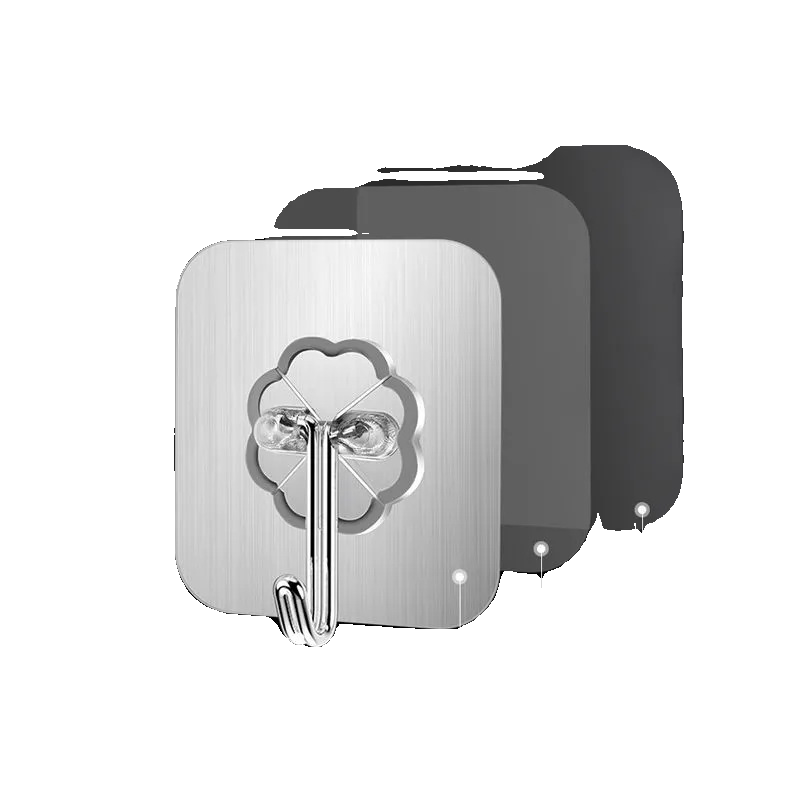 【桃桃淘好物】02家居厨房卫生间挂钩勾力无痕透明浴室免打孔粘钩