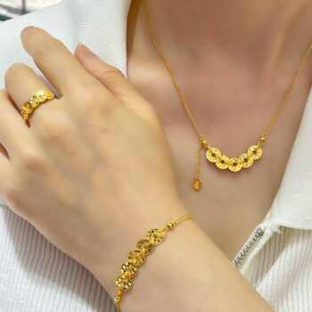 【年货节送老婆】925银五帝钱项链证书+礼盒券后39.9元包邮