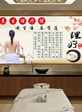 中医馆养生装饰画望闻问切墙壁画