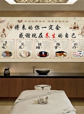 养生馆传统中医文化装饰画