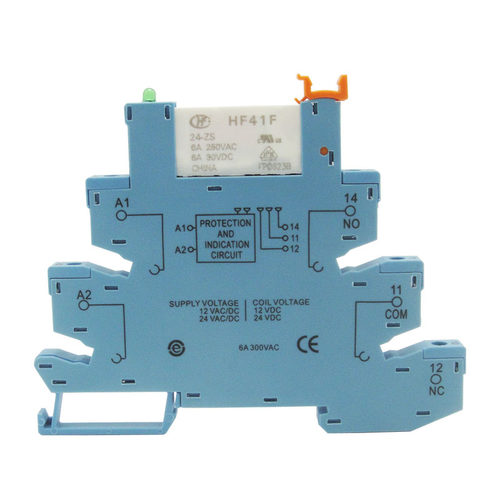 超薄继电器模块模组 宏发HF41F-024-ZS 41F-1Z-C2-1 24V PLC-RSC - 图3