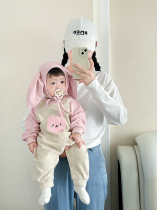 Baby Fall Clothes Foreign Air Long Sleeve One-piece Clothes Baby Sweet Wrap Fart Casual Autumn Clothing Khaclothes Ultra Cute Climbing Clothes