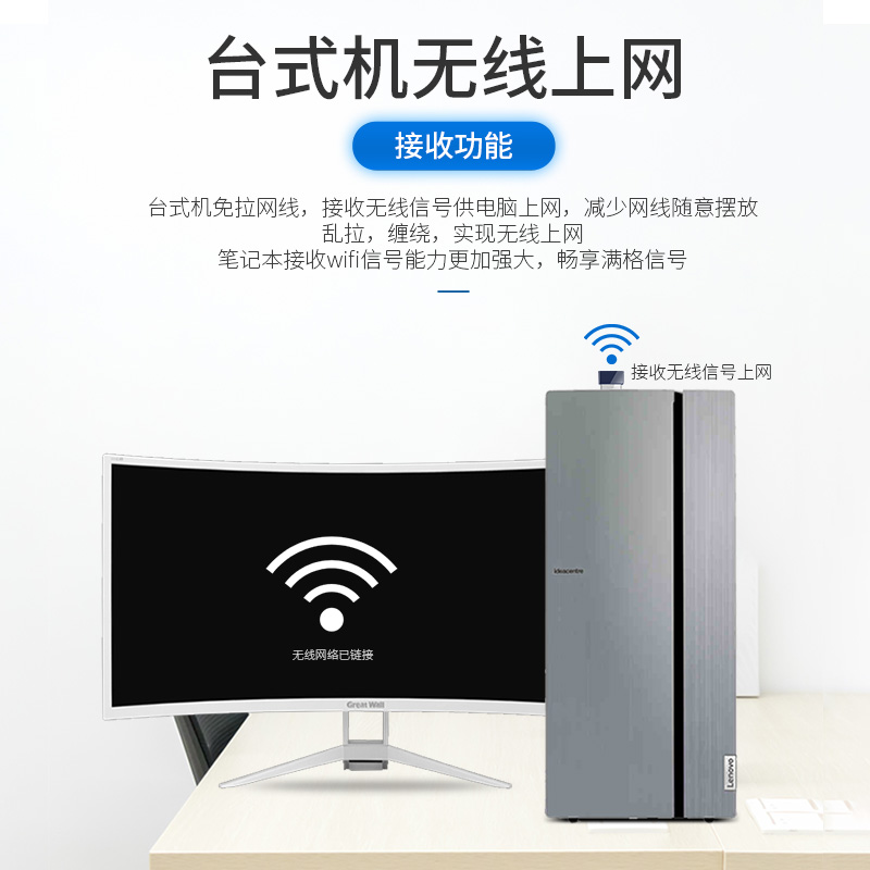 WIFI+蓝牙二合一USB外置蓝牙5.3适配器无线网卡台式机电脑主机笔记本wifi接收发射器音频无损传输模块CF-723B