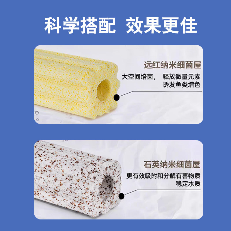 沃韦朗鱼缸过滤材料硝化细菌屋滤材鱼池小方砖过滤器净水系统培菌,淘宝优惠券,粉丝福利购,淘宝优惠卷