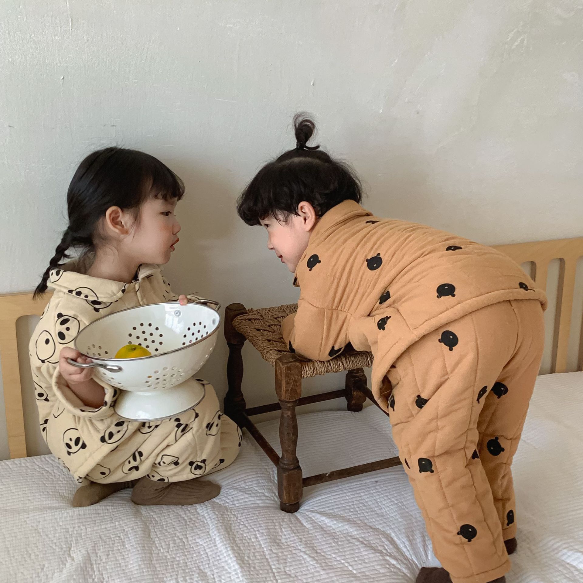 男童冬季睡衣女童保暖加厚卡通家居服套装儿童韩版加绒居家空调服,淘宝优惠券,粉丝福利购,淘宝优惠卷