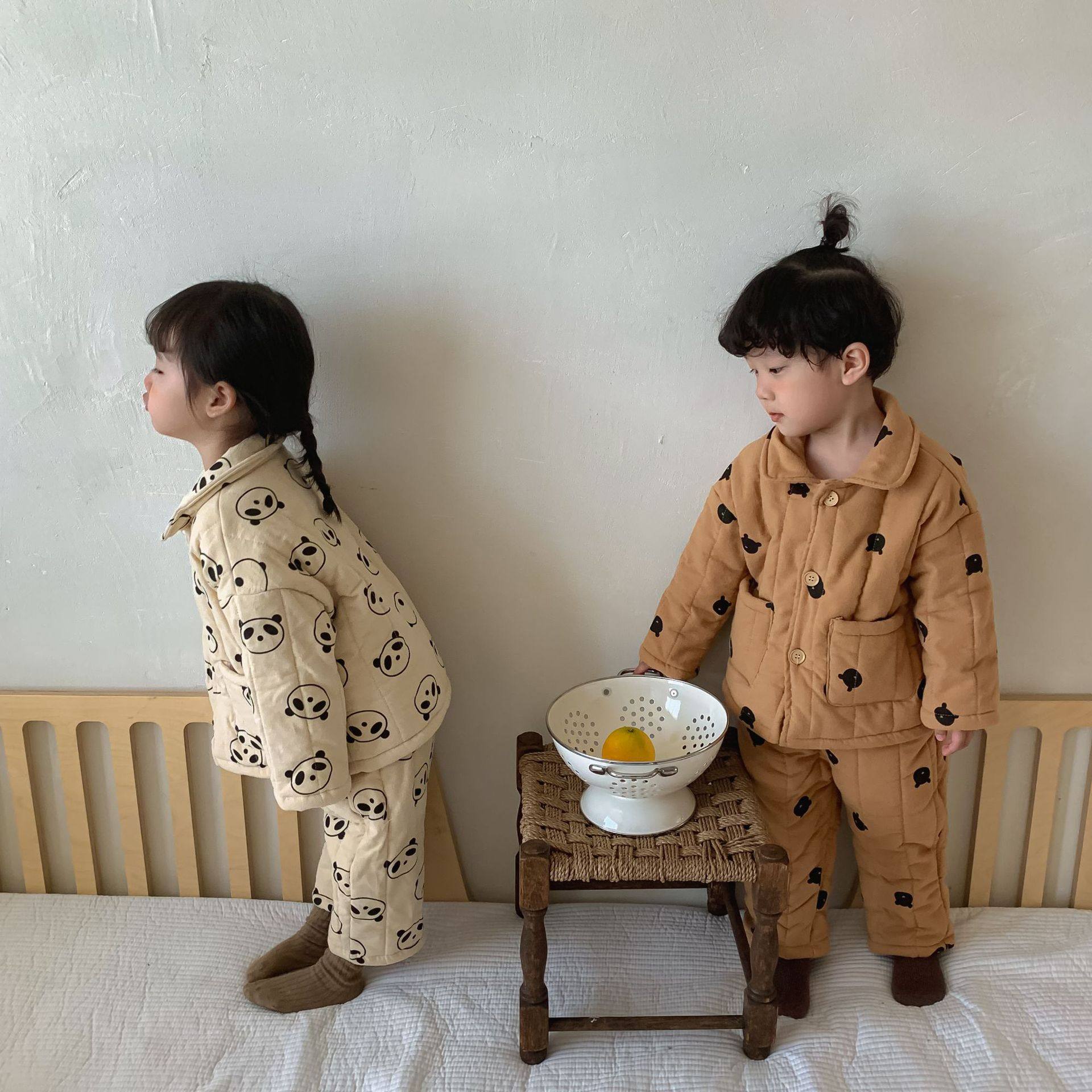 男童冬季睡衣女童保暖加厚卡通家居服套装儿童韩版加绒居家空调服,淘宝优惠券,粉丝福利购,淘宝优惠卷