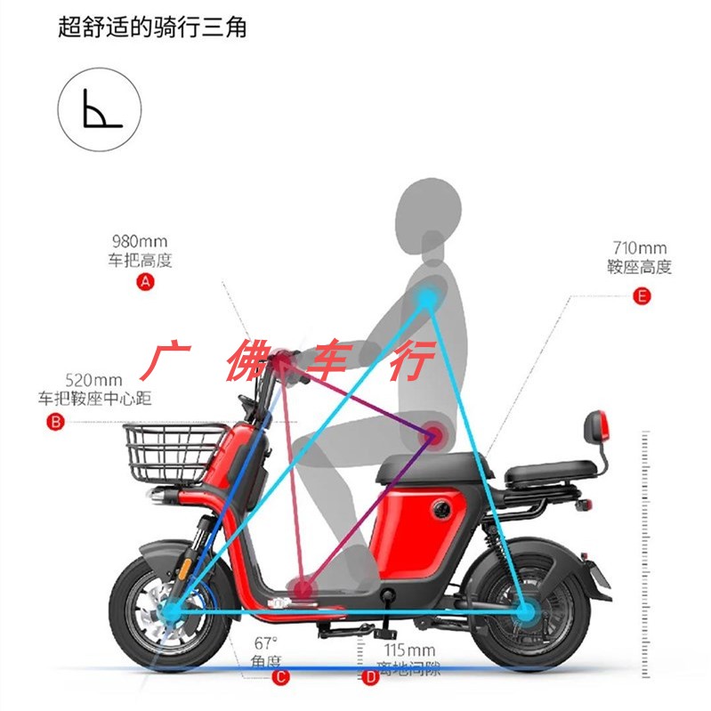 新国标爱玛电动车小玛S1外卖车工具车亲子车电瓶车自行车锂电车 - 图1