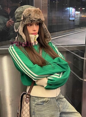 y2kslut外贸ins欧美冬季骑行户外保暖街头加厚雷锋帽护耳帽女帽子